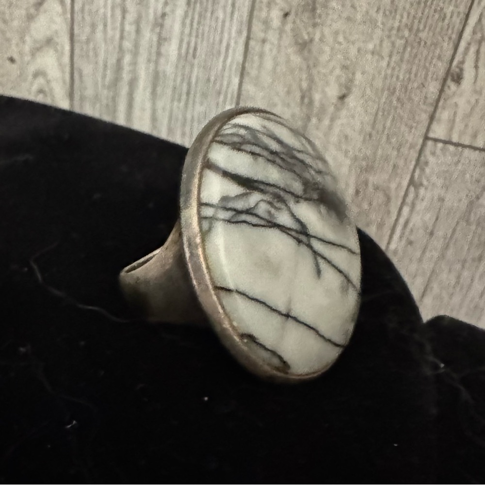 Marbled Stone Ring designed by PAOLA VALENTINI